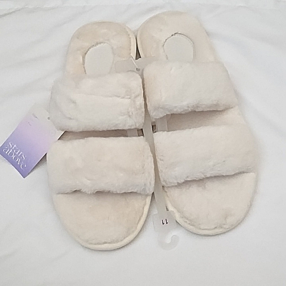 NWT StarsAbove Soft Fur Slippers Sz11